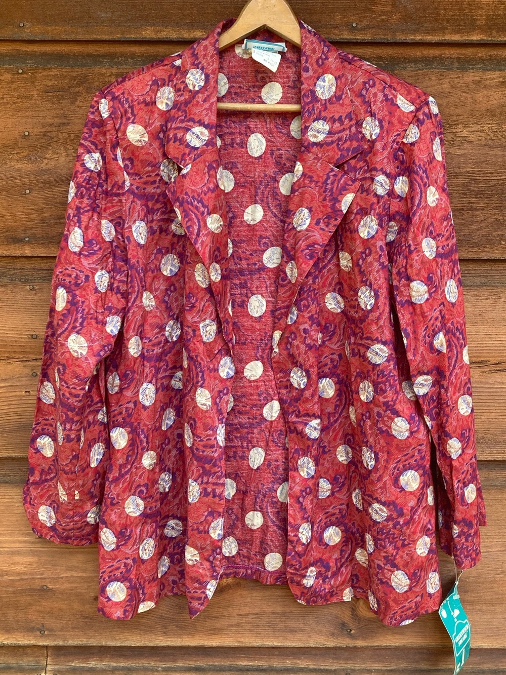 Vintage NWT Polka Dot Blazer